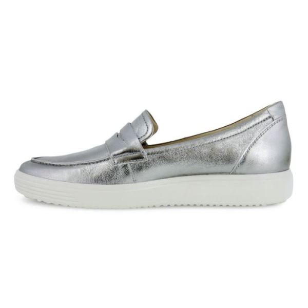 ECCO SHOES -SOFT 7 WOMEN'S LOAFER-ALUSILVER