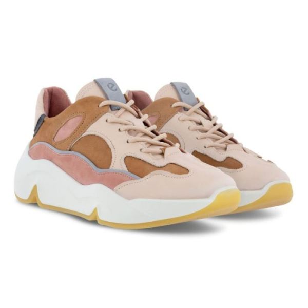 ECCO SHOES -CHUNKY WOMEN'S SNEAKER MULTI-MULTICOLOR TOFFEE