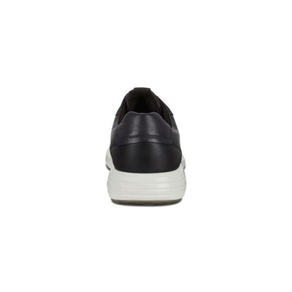 ECCO SHOES -SOFT 7 RUNNER MEN'S LACE-UP SNEAKERS-BLACK/BLACK