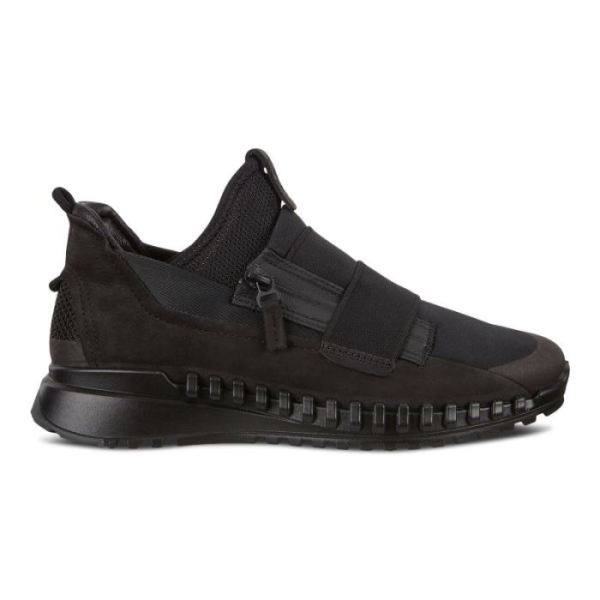 ECCO SHOES -ZIPFLEX WOMEN'S SLIP-ON SHOES-BLACK/BLACK