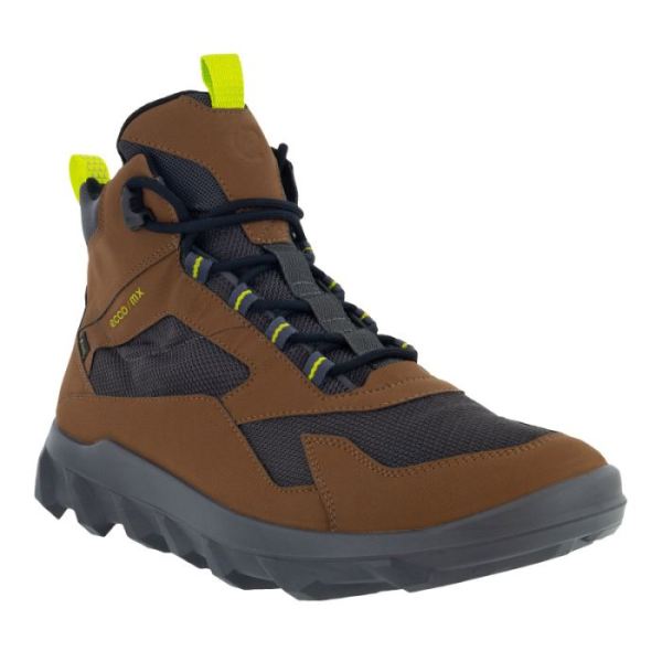 ECCO SHOES -MX MEN'S MID BOOT GTX-CAMEL/SLATE