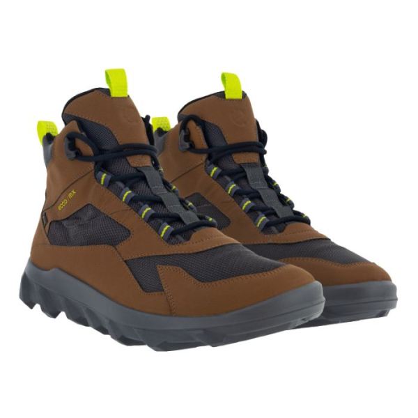 ECCO SHOES -MX MEN'S MID BOOT GTX-CAMEL/SLATE