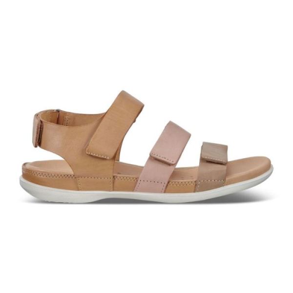 ECCO SHOES -FLASH FLAT SANDAL-DUNE/ROSE DUST/POWDER