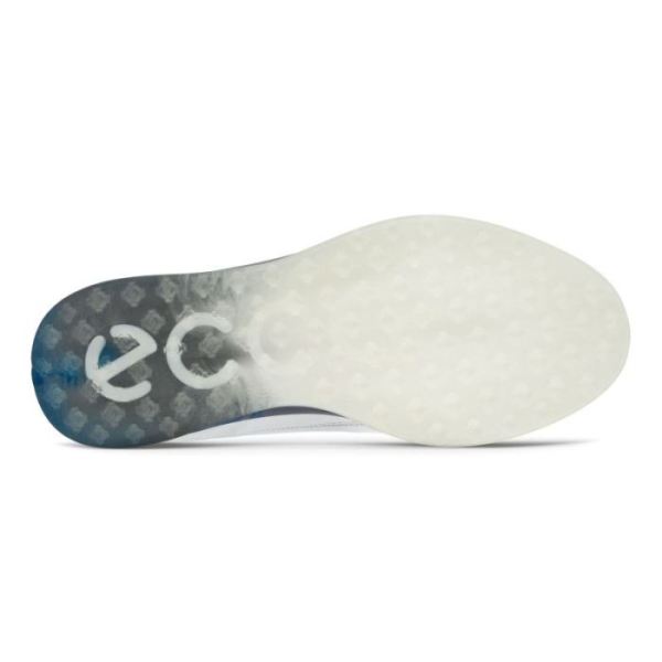 ECCO SHOES -MEN'S GOLF S-THREE GOLF SHOE-WHITE/SEAPORT