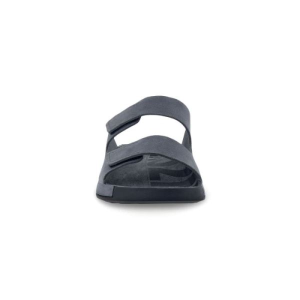 ECCO SHOES -2ND COZMO MEN'S TWO BAND SLIDE-TITANIUM