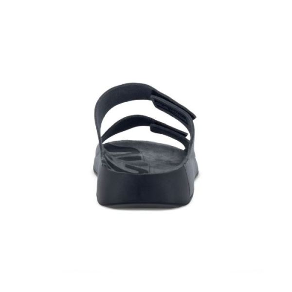 ECCO SHOES -2ND COZMO MEN'S TWO BAND SLIDE-TITANIUM