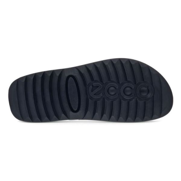 ECCO SHOES -2ND COZMO MEN'S TWO BAND SLIDE-TITANIUM