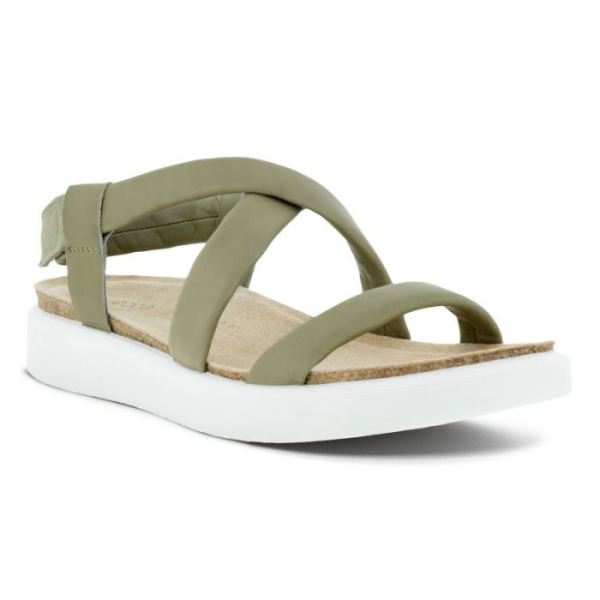 ECCO SHOES -CORKSPHERE WOMEN'S FLAT SANDAL-VETIVER