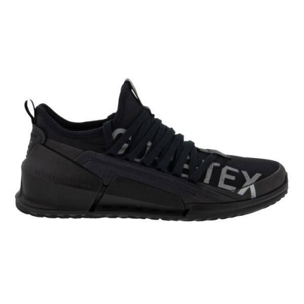 ECCO SHOES -BIOM 2.O WOMEN'S GORE-TEX SNEAKER-BLACK/BLACK