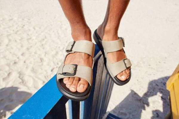 ECCO SHOES -FLOWT LX MEN'S SLIDE-VETIVER