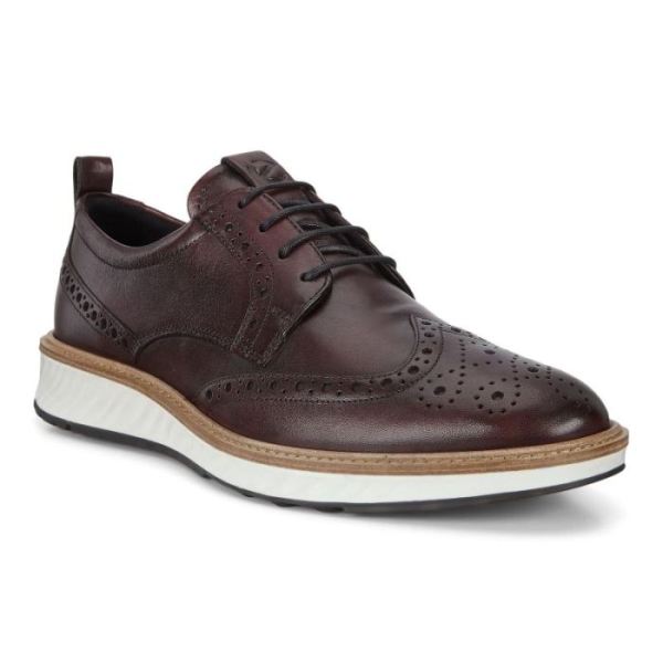 ECCO SHOES -ST.1 HYBRID MEN'S BROGUE-SYRAH