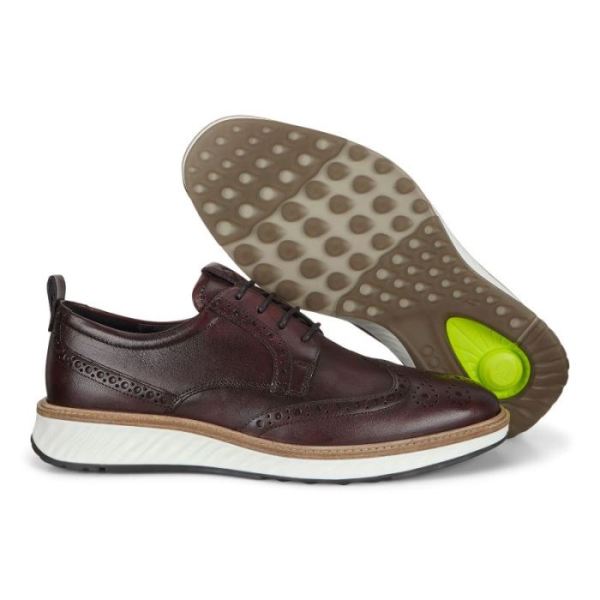 ECCO SHOES -ST.1 HYBRID MEN'S BROGUE-SYRAH