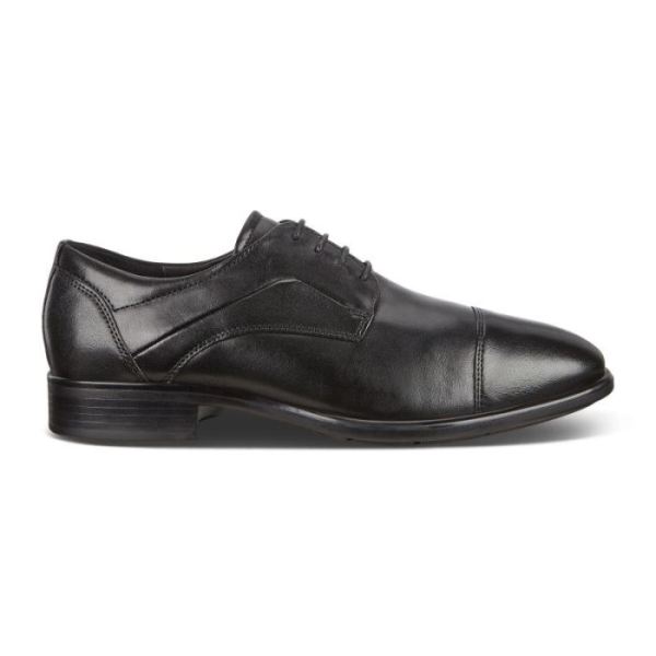 ECCO SHOES -CITYTRAY MEN'S CAP TOE-BLACK