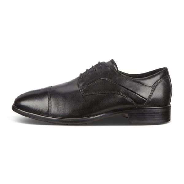 ECCO SHOES -CITYTRAY MEN'S CAP TOE-BLACK