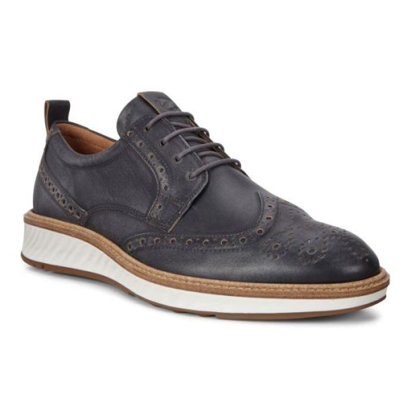ECCO SHOES -ST.1 HYBRID MEN'S BROGUE-MAGNET