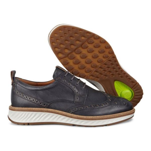 ECCO SHOES -ST.1 HYBRID MEN'S BROGUE-MAGNET