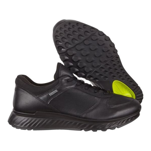ECCO SHOES -EXOSTRIDE MEN'S LOW GTX SNEAKER-BLACK
