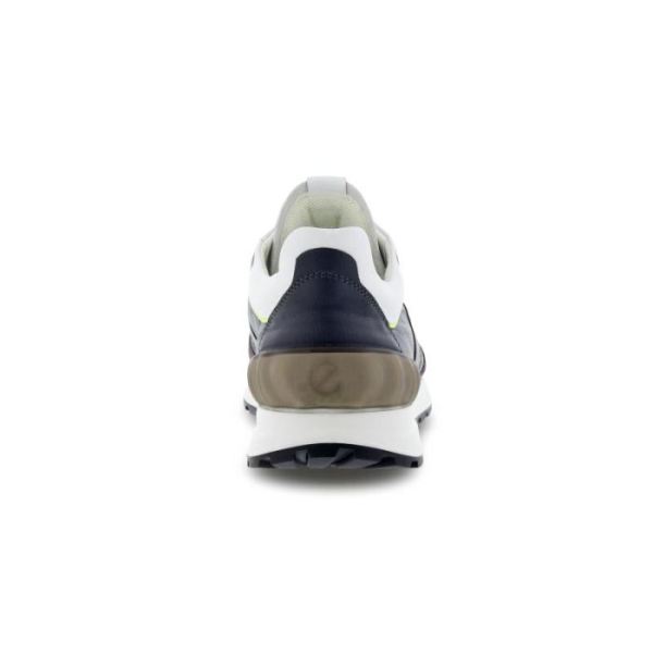 ECCO SHOES -ASTIR MEN'S RETRO TRAINER-GRAVITY/MAGNET/BRIGHT WHITE/LIME OUNCH