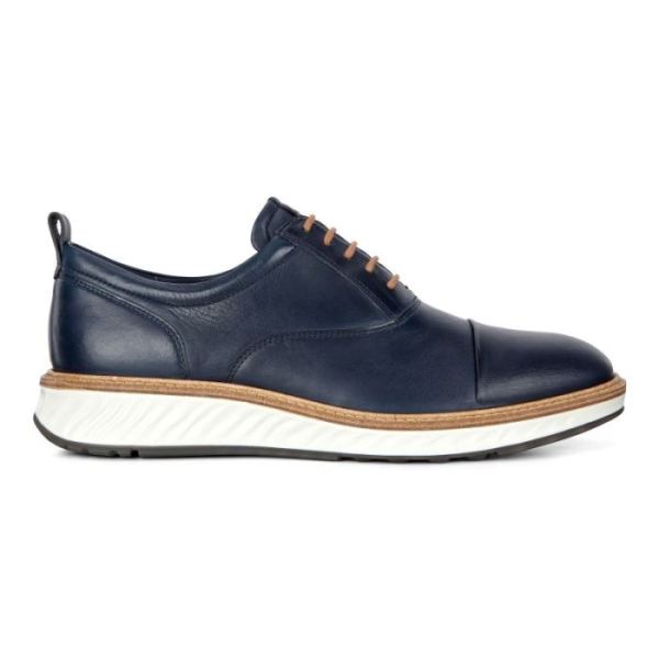 ECCO SHOES -ST.1 HYBRID CAP-TOE OXFORD MEN'S SHOES-NIGHT SKY