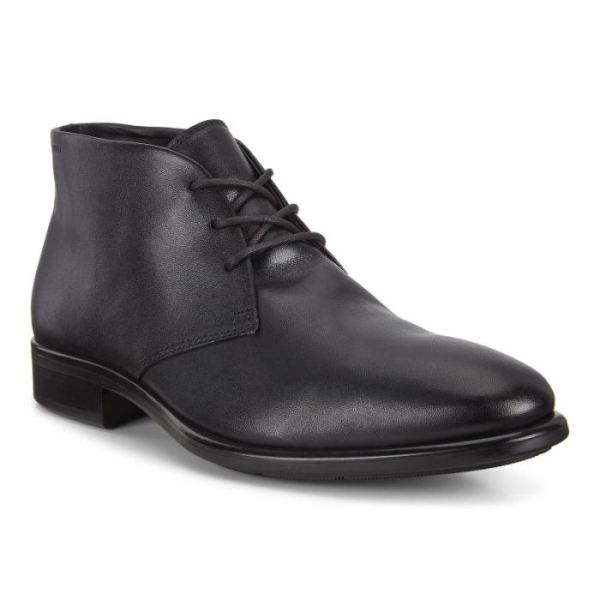ECCO SHOES -CITYTRAY MEN'S ANKLE BOOT-BLACK