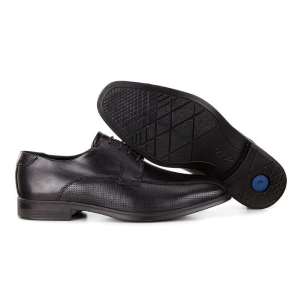 ECCO SHOES -MELBOURNE SHOE-BLACK