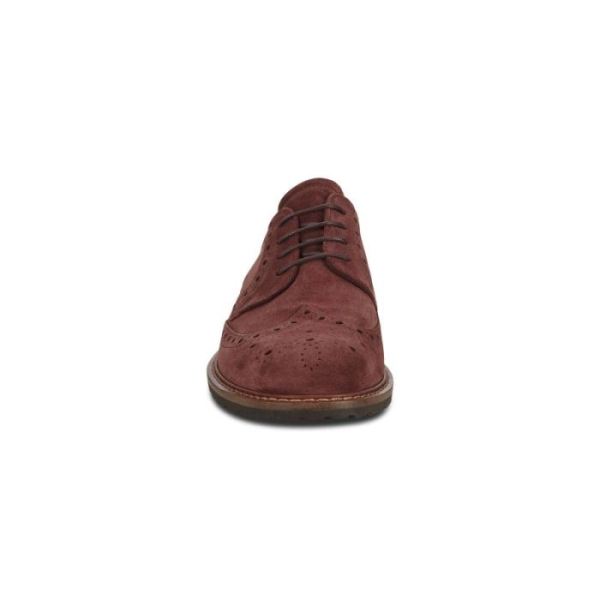 ECCO SHOES -VITRUS I WING TIP TIE-CHOCOLAT