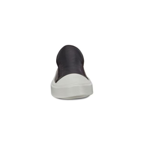 ECCO SHOES -FLEXURE T-CAP WOMEN'S SLIP-ON SNEAKERS-BLACK