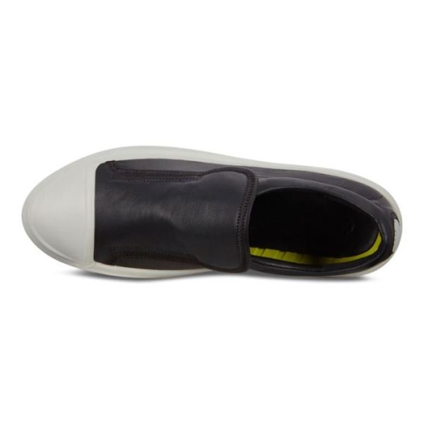 ECCO SHOES -FLEXURE T-CAP WOMEN'S SLIP-ON SNEAKERS-BLACK