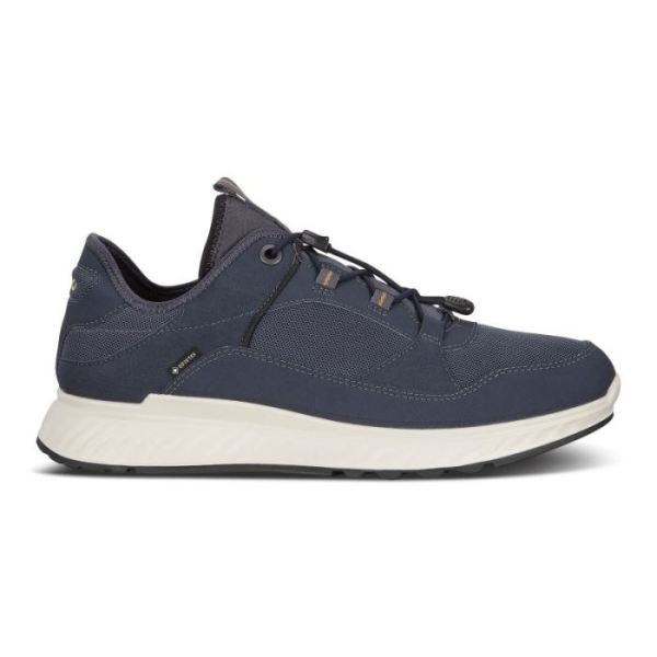 ECCO SHOES -EXOSTRIDE MEN'S LOW GTX SHOES-MARINE/OMBRE