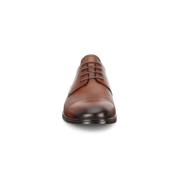 ECCO SHOES -MELBOURNE CAP TOE TIE-AMBER