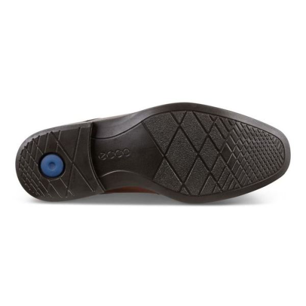 ECCO SHOES -MELBOURNE CAP TOE TIE-AMBER