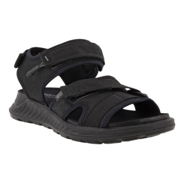 ECCO SHOES -EXOWRAP WOMEN'S 3STRAP-BLACK/BLACK