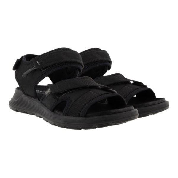 ECCO SHOES -EXOWRAP WOMEN'S 3STRAP-BLACK/BLACK