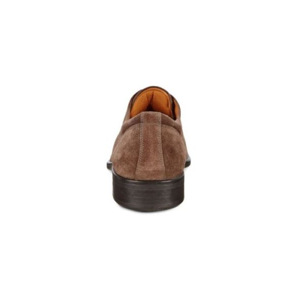 ECCO SHOES -CITYTRAY MEN'S CAP TOE-DARK CLAY