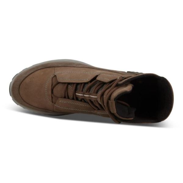 ECCO SHOES -EXOSTRIKE MEN'S MID OUTDOOR SHOES-COFFEE/COCOA BROWN