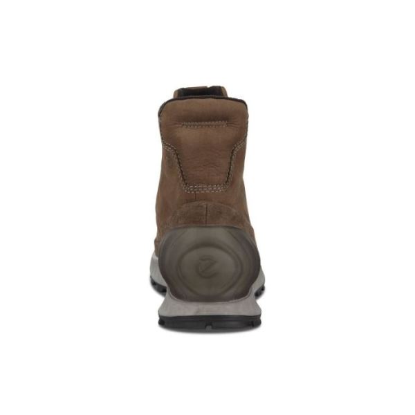 ECCO SHOES -EXOSTRIKE MEN'S MID OUTDOOR SHOES-COFFEE/COCOA BROWN