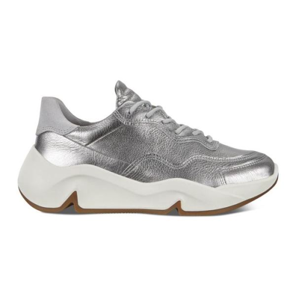 ECCO SHOES -CHUNKY WOMEN'S SNEAKER-ALUSILVER/CONCRETE