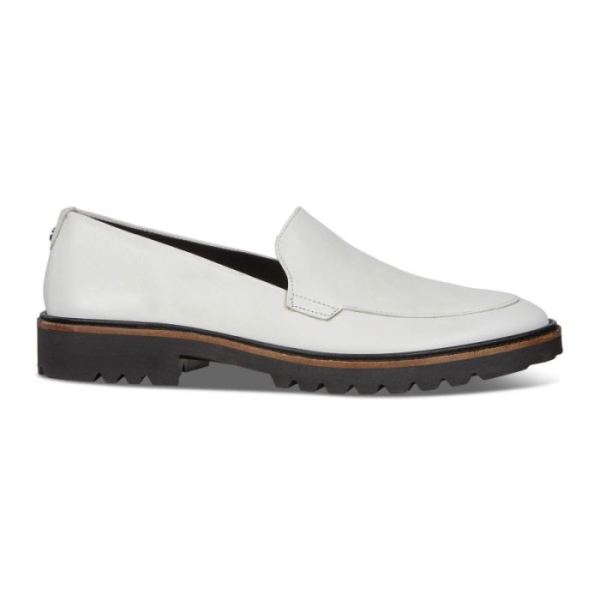ECCO SHOES -INCISE TAILORED WOMEN'S LOAFER-BRIGHT WHITE