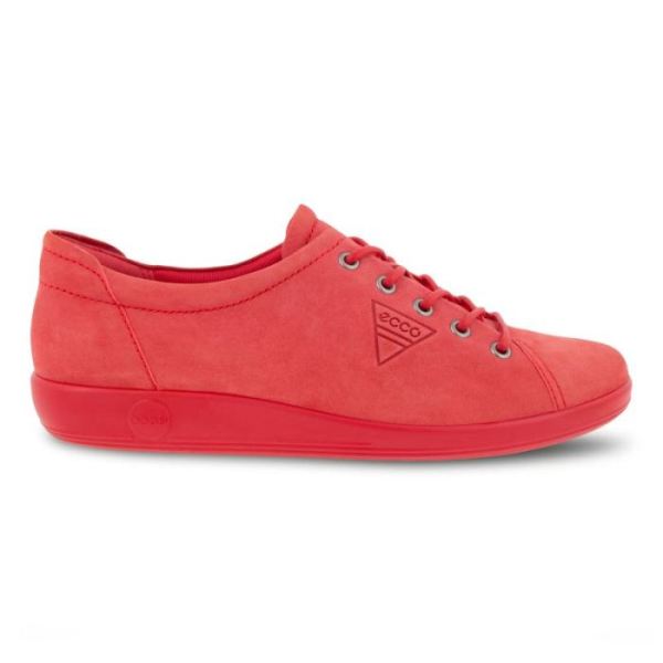 ECCO SHOES -SOFT 2.0 WOMEN'S TIE-HIBISCUS