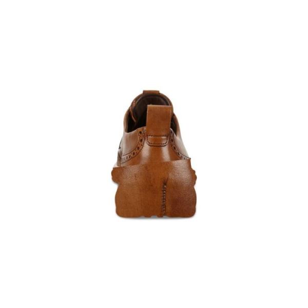 ECCO SHOES -ST.1 HYBRID LITE WINGTIP BROGUE SHOES-AMBER