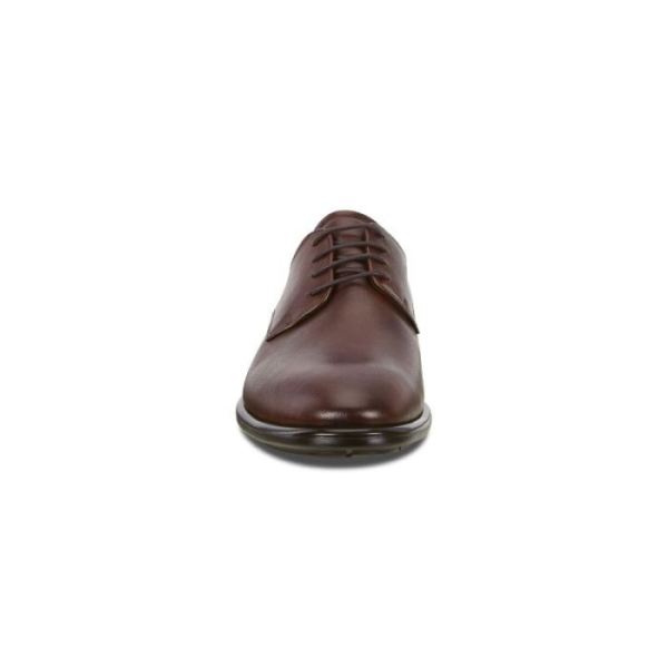 ECCO SHOES -CITYTRAY MEN'S PLAIN TOE-COGNAC