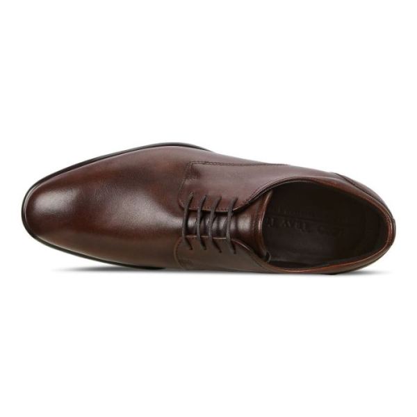 ECCO SHOES -CITYTRAY MEN'S PLAIN TOE-COGNAC