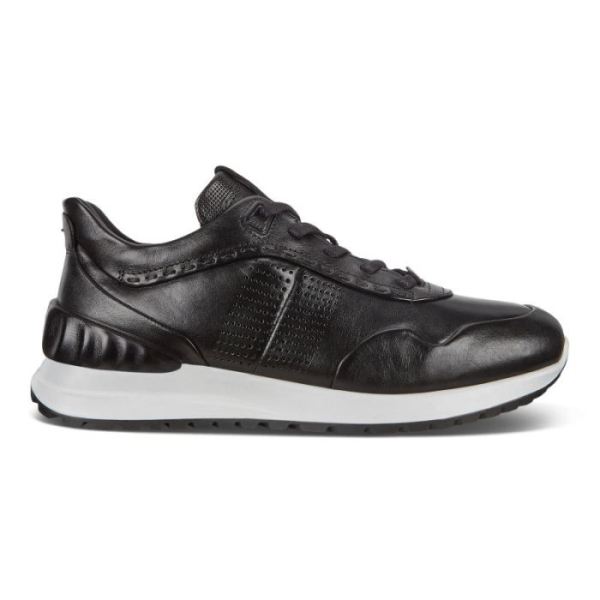 ECCO SHOES -ASTIR MEN'S EMBOSSED SHOES-BLACK