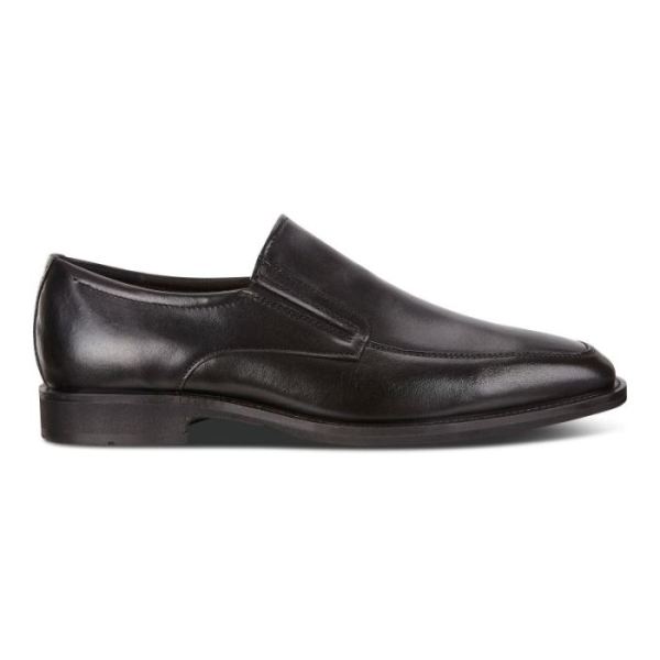 ECCO SHOES -CALCAN APRON MEN'S TOE SLIP ON-BLACK