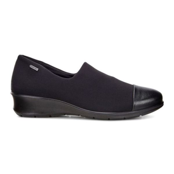 ECCO SHOES -FELICIA GTX SLIP ON-BLACK/BLACK