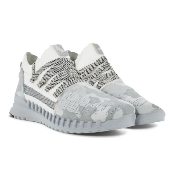 ECCO SHOES -ZIPFLEX WOMEN'S LOW CUT BOOT-WHITE