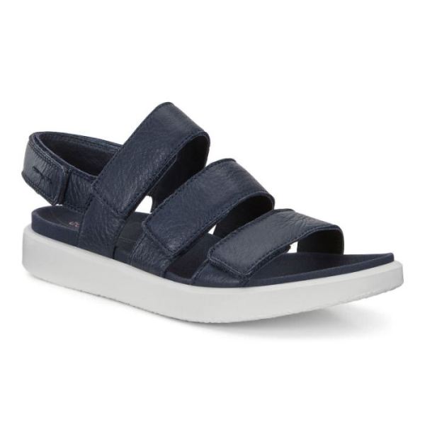 ECCO SHOES -FLOWT WOMEN'S FLAT SANDAL-MARINE