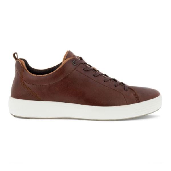 ECCO SHOES -SOFT 7 MEN'S CRAZE SNEAKER-WHISKY/CASHMERE