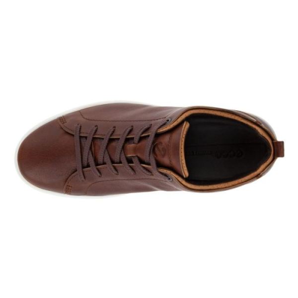 ECCO SHOES -SOFT 7 MEN'S CRAZE SNEAKER-WHISKY/CASHMERE