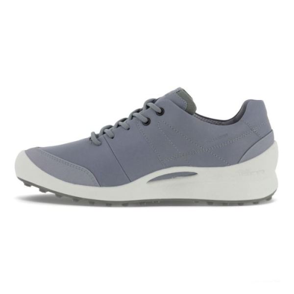 ECCO SHOES -WOMEN'S GOLF BIOM HYBRID SHOE-SILVER GREY/SILVER METALLIC